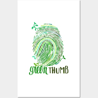 green thumb Posters and Art